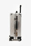 Fendi x Rimowa Limited Edition Silver Aluminium FF Monogram Trolley Cabin Suitcase