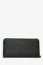 Prada Black Saffiano Leather Long Zip Wallet