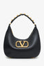 Valentino Black Leather Roman Stud Small Shoulder Bag