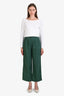 Reformation Green Linen Wide Leg Pants Size 2