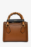 Gucci Brown Leather Mini Diana Tote Bag
