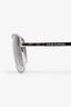 Louis Vuitton Silver Tone Metal Frame Aviator Sunglasses