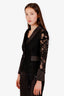 Alexis Black Lace Single Breasted Blazer Top Size XS
