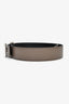 Hermès 2013 Black/Etoupe Leather Reversible 42mm Constance Belt Size 85