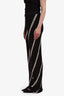 Samsoe Samsoe Black/Cream Cotton Open Knit Saisha Pants Size S