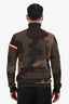 Moncler Grey/Camouflage Virgin Wool Turtleneck Sweater Size XXL Mens