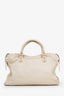 Balenciaga 2015 Cream Leather Classic City Bag with Strap