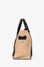 Celine Black/Brown Leather Python Embossed Luggage Tote