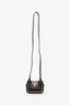 Valentino Black Leather Rockstud Flip Lock Phone Holder