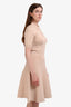 A.L.C. Cream Knit SS Midi Dress Size M