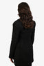 Rotate Black Sequined Tweed Padded Shoulder Mini Blazer Dress Size 6