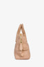 Burberry Pink Leather Greenwood Bowling Bag with Strap