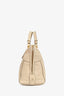 Chloe Cream Leather Top Handle Bag with Strap