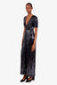 Temperley London Black Heart Sequin Jumpsuit Size US 2
