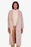 'S Max Mara Beige Virgin Wool Draped Coat Size 0