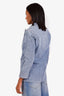 Alice + Olivia Blue Denim Single Breasted Blazer Size 4