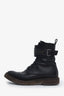 Brunello Cucinelli Black Leather Combat Boot Size 39