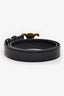 Celine Black Leather Triomphe 18MM Belt Size 80
