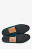 Gucci Turquoise Velvet Jordaan Loafers Size 36