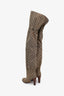 Gucci Brown GG Canvas Over The Knee Boots Size 39