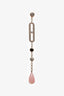 Hermès 18K Rose Gold Diamond Gemstone Chaine D'ancre Chaos Earrings
