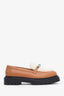 Hermès Brown Calf Leather Fur Trim Icone Loafer Size 38
