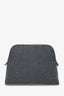 Hermès Grey Wool Bolide Animaux Nattes Case
