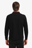 Burberry Black Cotton Logo Long Sleeve Polo Shirt Size L Men's