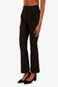 Veronica Beard Black High Waisted Flare Leg Trousers Size 00