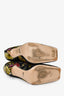 Gucci Black/Multi Floral Embroidered Dionysus Heels Size 37.5