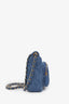 Pre-loved Chanel™ Blue Denim Quilted Chain Shoulder Bag