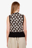Marni Black Floral Sleeveless Sweater Size 42