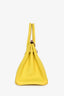 Hermès 2011 Lime/Gris Pearl Epsom Leather Birkin 30