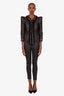 Theory Black Leather Leggings Size 6