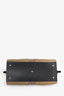 Saint Laurent Beige/Black Snakeskin Leather Medium 'Cabas Chyc' Tote