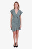 Veronica Beard Green Flower Print Ruched Dress Size 4