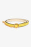 Hermès 2022 Cream/Yellow 'Carousel' Reversible Thin Belt Size 70