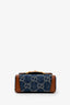 Gucci Blue/Brown Denim GG Horsebit 1955 Mini Crossbody Bag