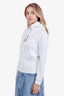 Burberry White Deer Printed Hoodie Size XXXS