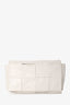 Bottega Veneta White Leather Intrecciato Belt Bag