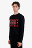 Maison Margiela Black Stripe Stamp Sweatshirt Size 48