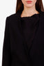 Haider Ackermann Black Wool V-Neck Blazer Size 36