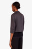 Celine Charcoal Grey Wool Cropped Blazer Size 38
