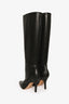 Maison Margiela MM6 Black Leather Knee High Boots Size 37