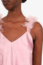 For Love & Lemons Pink Satin Pant + Tank Set Size S