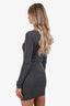 St. Agni Grey Cotton Boatneck 'Bateau' Mini Dress Size XS