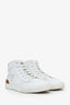 Hermès White Leather Get Up High Top Sneaker Size 43 Mens