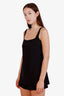 Valentino Black Wool Silk Square Neck Sleeveless Romper Size 40