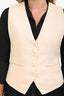 Apiece Apart Cream Linen Brend Vest Size 8