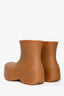 Bottega Veneta Brown Rubber 'Puddle' Ankle Boots Size 35